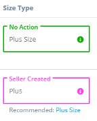 eBay values vs seller created values